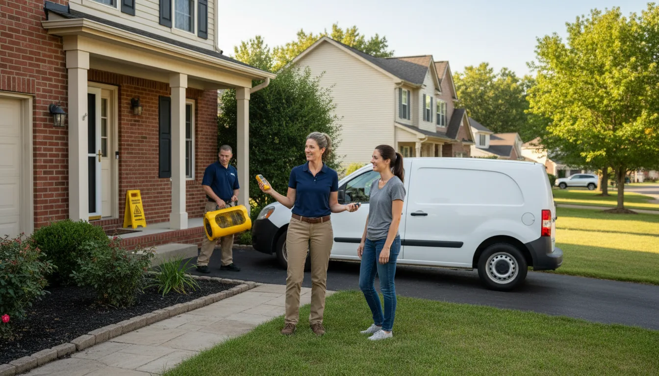 Residential water damage restoration in Lewisville, ID